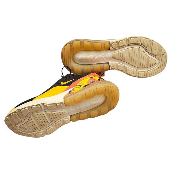 Nike Air Max 270 SE Floral Running Sneaker Shoes Black Yellow Orange Women’s 7 - Picture 4 of 15